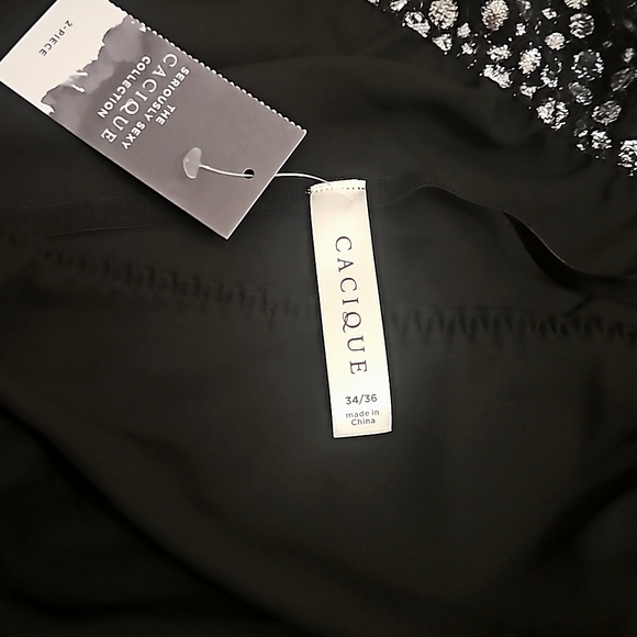 ❌❌❌ SOLD ❌❌❌ NWT Cacique Seriously Sexy Babydoll 2-Piece Lingerie Set/ 34-36 - Picture 11 of 12